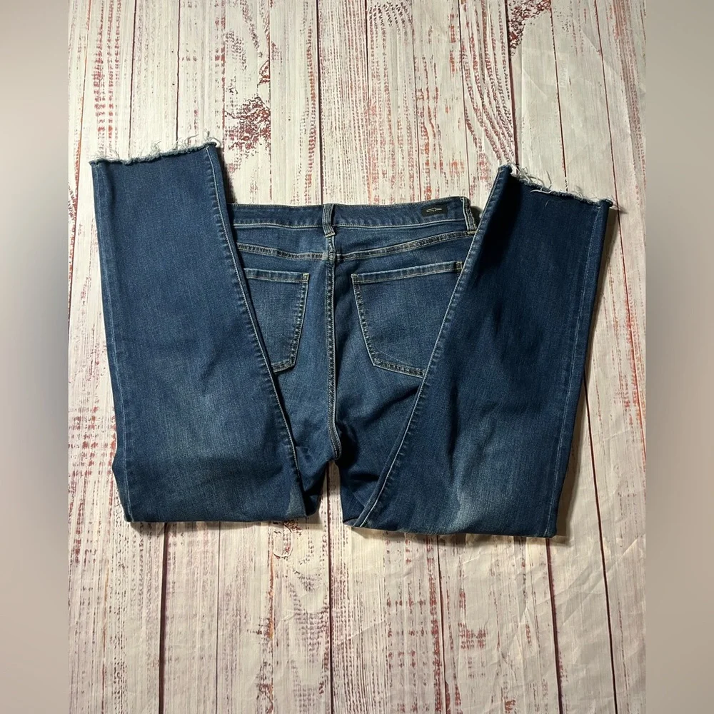 Liverpool Dark Blue Straight leg Jeans with raw hem - Picture 5 of 5